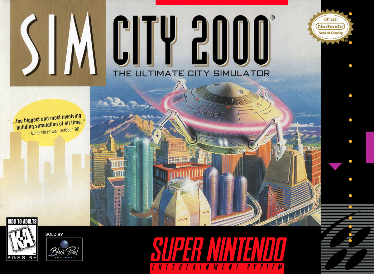 Sim City 2000 - Super Nintendo (SNES)
