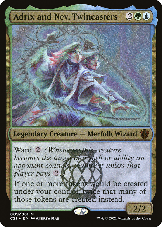 Adrix and Nev, Twincasters (C21-009) - Commander 2021 Display Commanders Foil