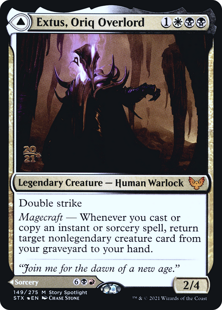 Extus, Oriq Overlord (PRE-149) - Strixhaven: School of Mages Promos Foil