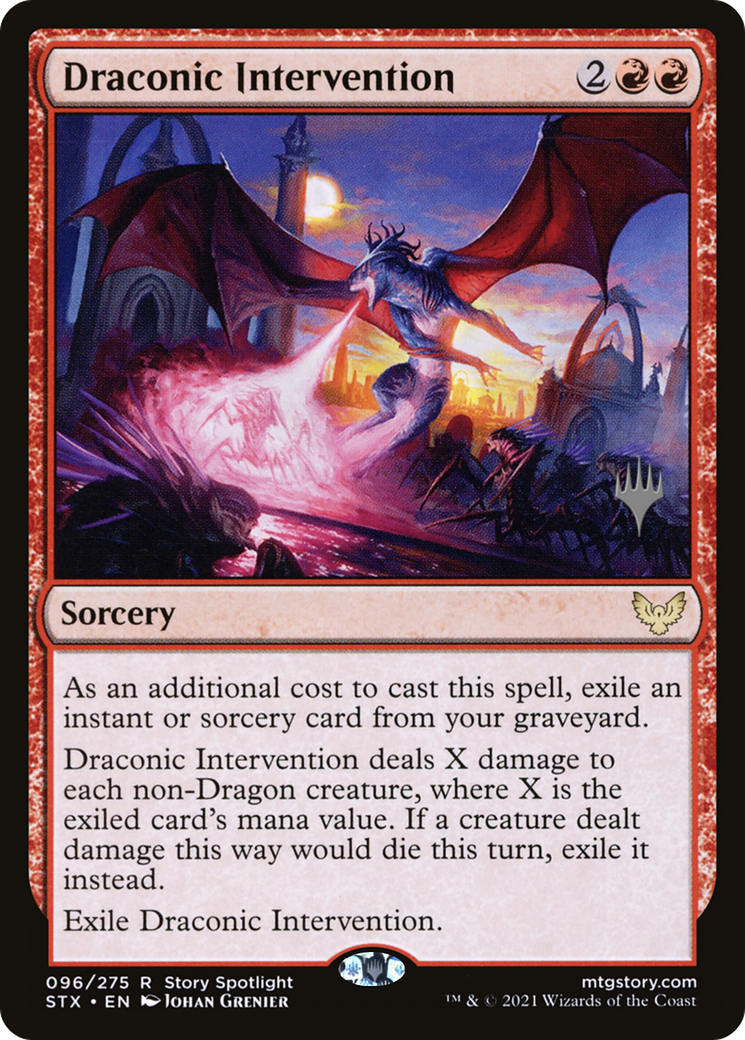 Draconic Intervention (PPSTX-096) - Strixhaven: School of Mages Promos