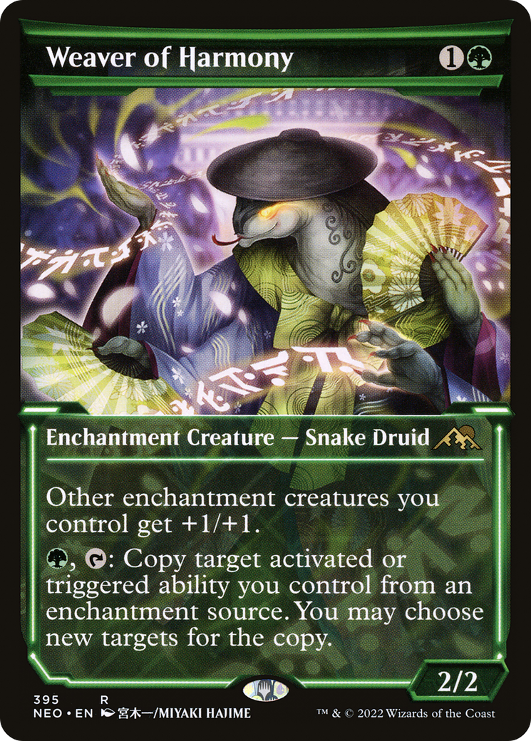 Weaver of Harmony (NEO-395) - Kamigawa: Neon Dynasty: (Showcase)