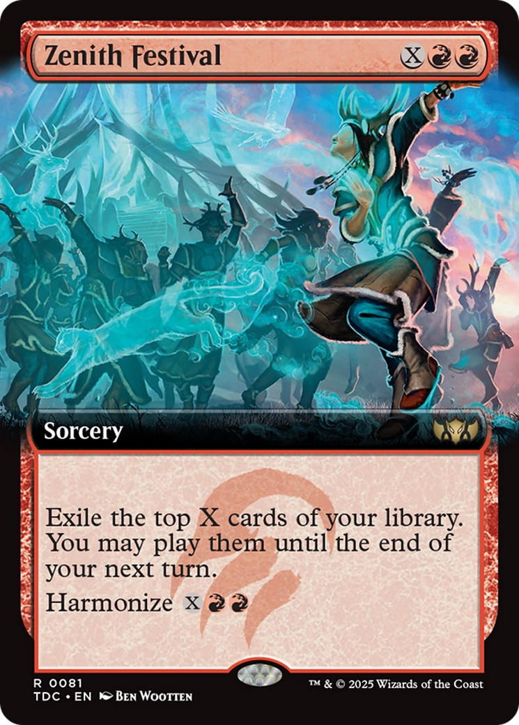 Zenith Festival (Extended Art) (TDC-081) - Commander: Tarkir: Dragonstorm: (Extended Art)