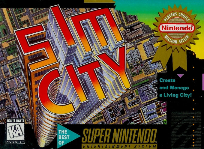 SimCity - Super Nintendo (SNES)