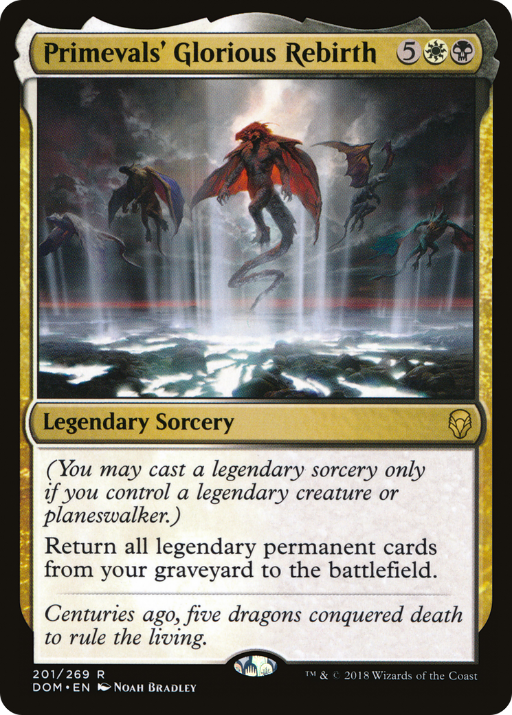 Primevals' Glorious Rebirth (DOM-201) - Dominaria Foil