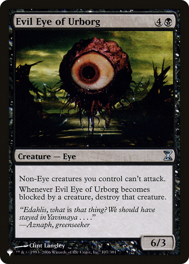 Evil Eye of Urborg (LIST-107/301) - The List