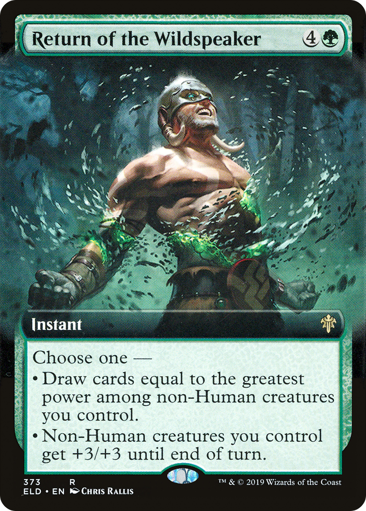 Return of the Wildspeaker (ELD-373) - Throne of Eldraine: (Extended Art) Foil