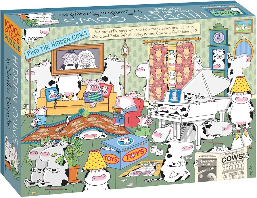 Hidden Cows 1,000-Piece Jigsaw Puzzle