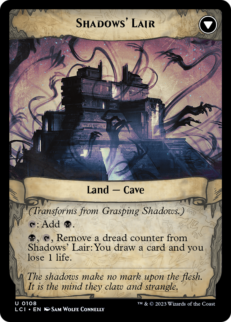 Grasping Shadows // Shadows' Lair (LCI-108) - The Lost Caverns of Ixalan Foil