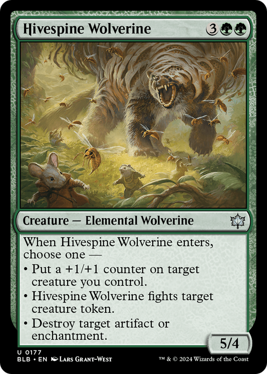 Hivespine Wolverine (BLB-177) - Bloomburrow Foil