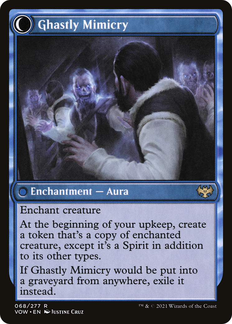 Mirrorhall Mimic // Ghastly Mimicry (VOW-068) - Innistrad: Crimson Vow: (Double Faced Transform)