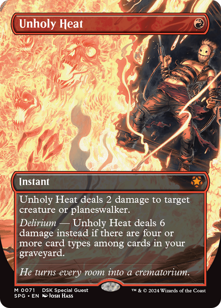 Unholy Heat (Borderless) (SPG-071) - Special Guests (Borderless) Foil