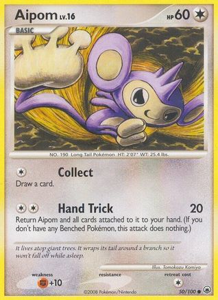 Aipom (50) 050  - Reverse Holofoil Majestic Dawn - Common