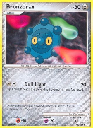 Bronzor 074/123  Mysterious Treasures - Common