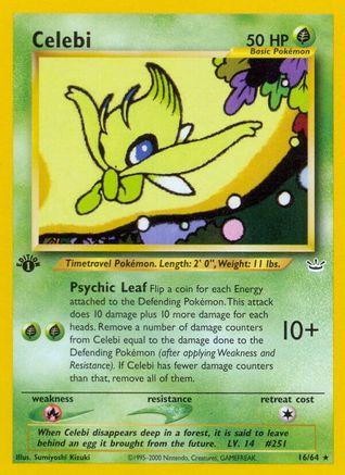Celebi (16) 016  - Unlimited Neo Revelation - Rare