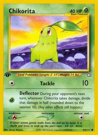 Chikorita (53) 053  - Unlimited Neo Genesis - Common