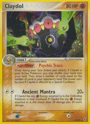Claydol  - Reverse Holofoil Deoxys - Holo Rare