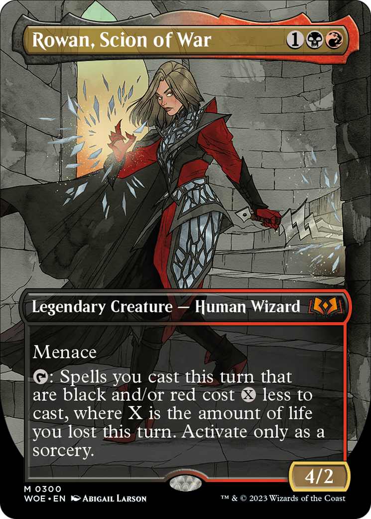 Rowan, Scion of War (WOE-300) - Wilds of Eldraine (Borderless)