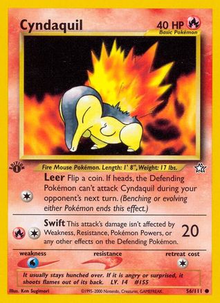 Cyndaquil (56) 056  - 1st Edition Neo Genesis - Common