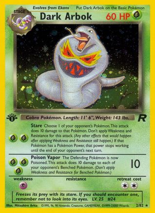 Dark Arbok (2) 002  - 1st Edition Holofoil Team Rocket - Holo Rare