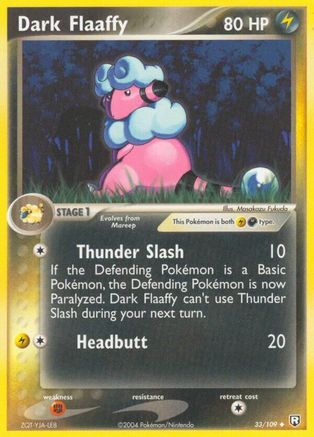 Dark Flaaffy 033  - Reverse Holofoil Team Rocket Returns - Uncommon