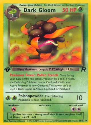 Dark Gloom 036  - Unlimited Team Rocket - Uncommon