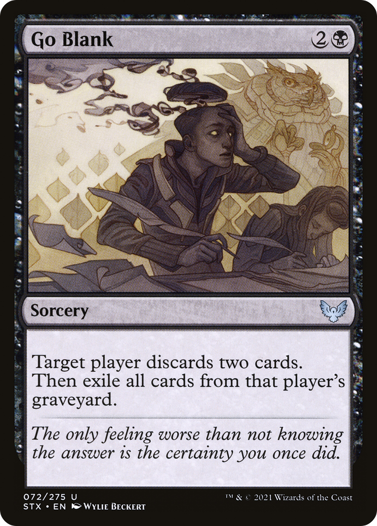 Go Blank (STX-072) - Strixhaven: School of Mages