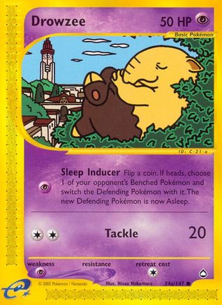 Drowzee (74a) 74a  Aquapolis - Common