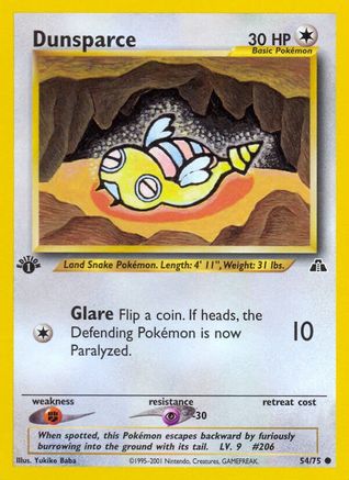 Dunsparce 054  - Unlimited Neo Discovery - Common