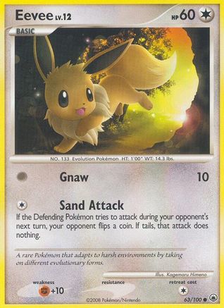 Eevee (63) 063  - Reverse Holofoil Majestic Dawn - Common