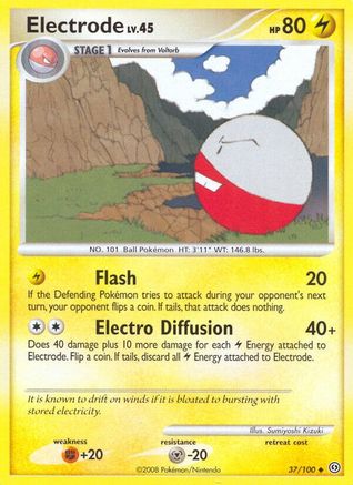 Electrode (37)  - Reverse Holofoil Stormfront - Uncommon