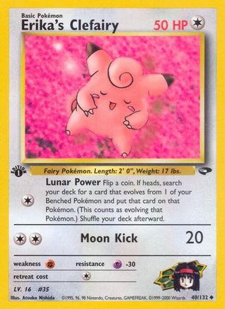 Erika's Clefairy 040  - Unlimited Gym Challenge - Uncommon