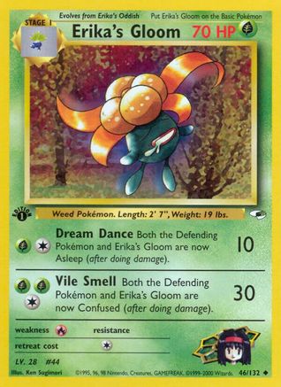 Erika's Gloom (46) 046  - 1st Edition Gym Heroes - Uncommon
