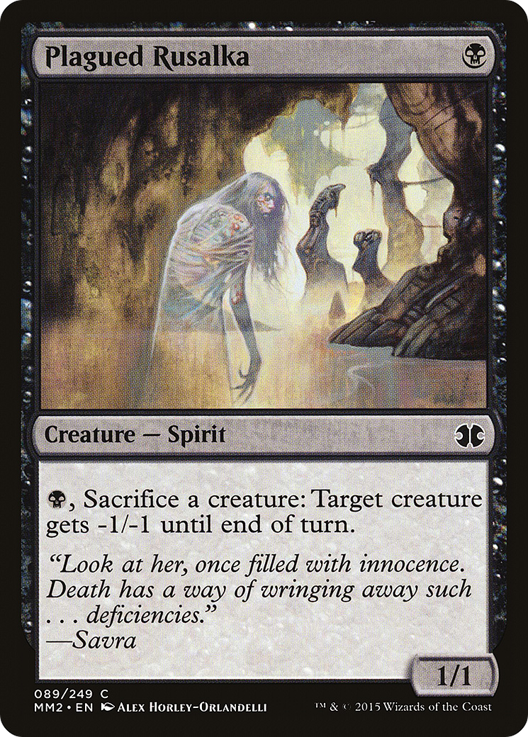 Plagued Rusalka (MM2-089) - Modern Masters 2015