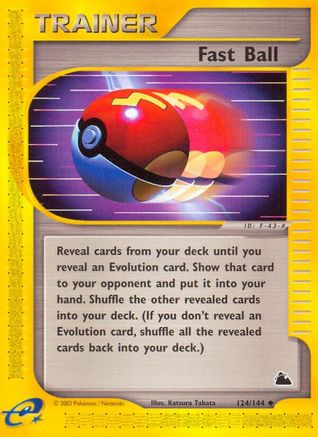Fast Ball/144  - Reverse Holofoil Skyridge - Uncommon