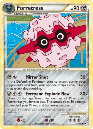 Forretress (3) 003  - Reverse Holofoil Undaunted - Holo Rare
