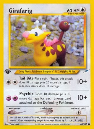 Girafarig 066  - Unlimited Neo Destiny - Common