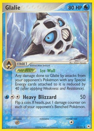Glalie  - Reverse Holofoil Hidden Legends - Uncommon