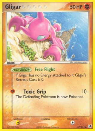 Gligar/115  - Reverse Holofoil Unseen Forces - Common