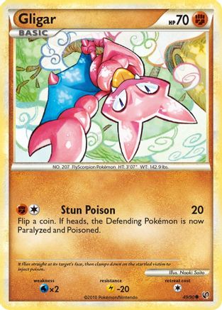 Gligar  - Reverse Holofoil Undaunted - Common