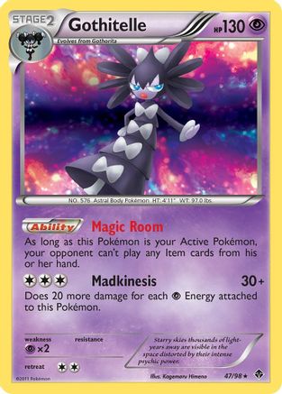 Gothitelle (47) 047  - Holofoil Emerging Powers - Holo Rare