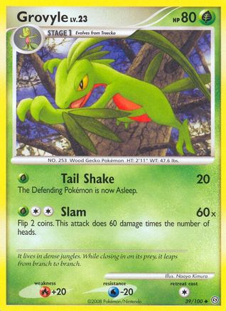 Grovyle/100  - Reverse Holofoil Stormfront - Uncommon