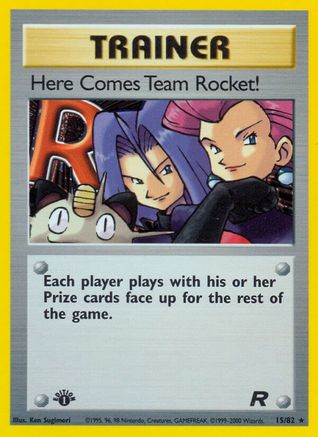 Here Comes Team Rocket! (15) 015  - Unlimited Holofoil Team Rocket - Holo Rare