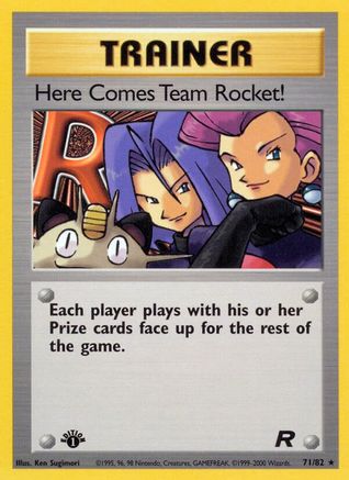 Here Comes Team Rocket! (71) 071  - Unlimited Team Rocket - Rare