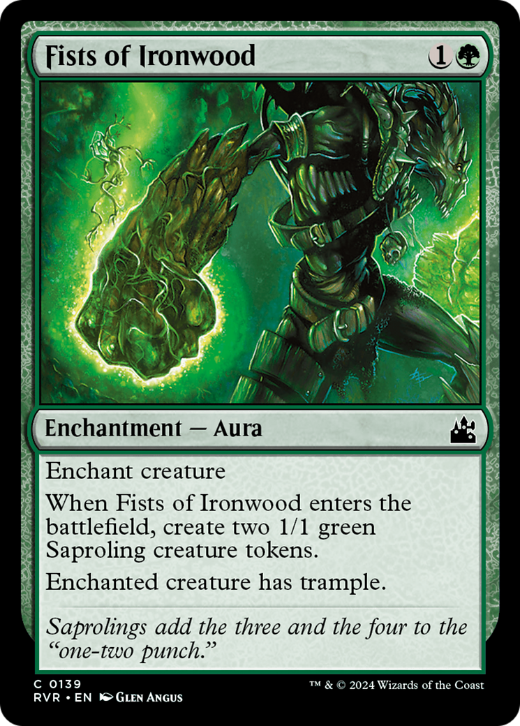 Fists of Ironwood (RVR-139) - Ravnica Remastered Foil