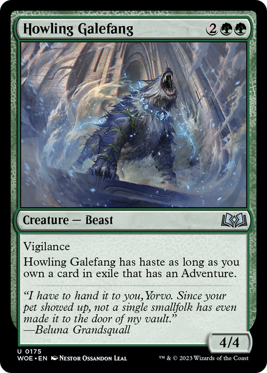 Howling Galefang (WOE-175) - Wilds of Eldraine Foil