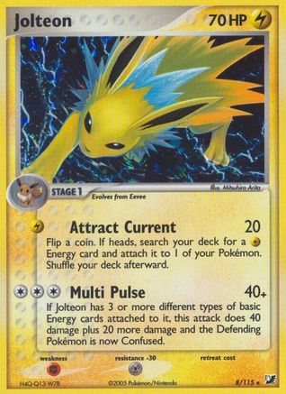 Jolteon  - Reverse Holofoil Unseen Forces - Holo Rare
