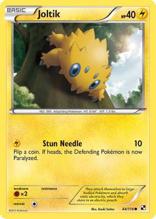 Joltik (44) 044  Black and White - Common