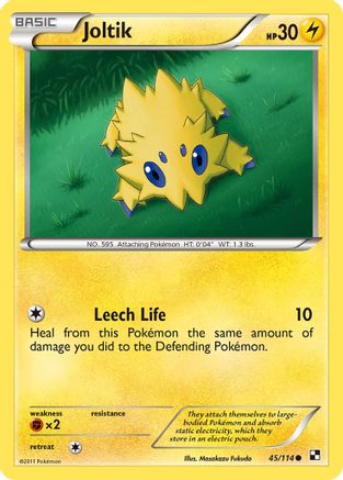 Joltik (45) 045  Black and White - Common