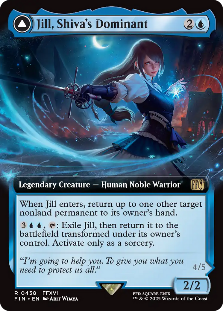 Jill, Shiva's Dominant (Extended Art) (FIN-438) - FINAL FANTASY: (enchantment, Extended Art)