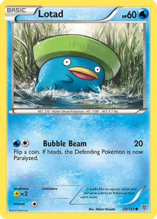 Lotad 029/135  Plasma Storm - Common
